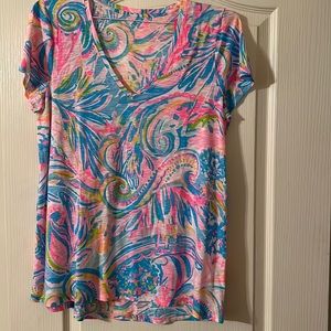New with tags size large Lilly Pulitzer, cap sleeve top